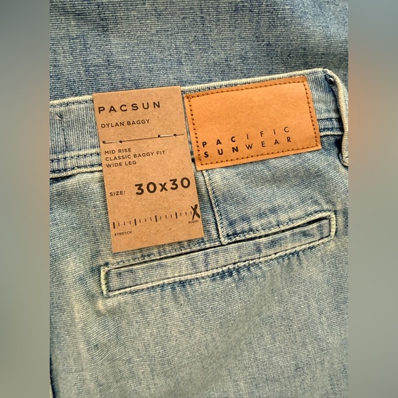 PacSun Diego Extreme Baggy Jeans 30 x 30 Med Indigo NWT - Picture 7 of 7